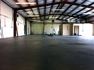 Our previous factory at the end of the move.