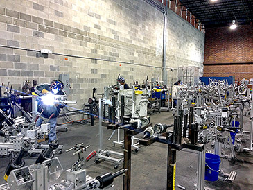 Our new fabrication and welding area.